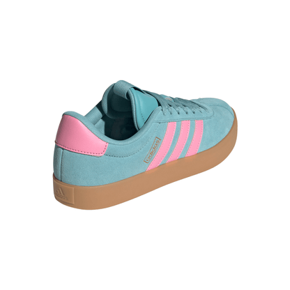 Adidas Womens VL Court 3.0 Shoes - Mint/Pink/Gold