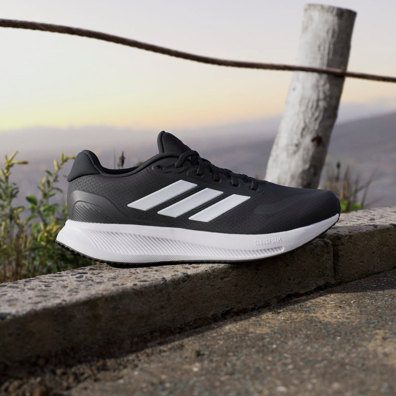 Adidas Mens Runfalcon 5 Running Shoes - Black/White