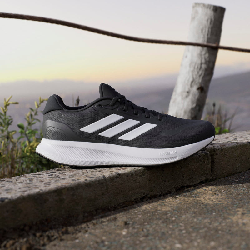 Adidas Mens Runfalcon 5 Running Shoes - Black/White