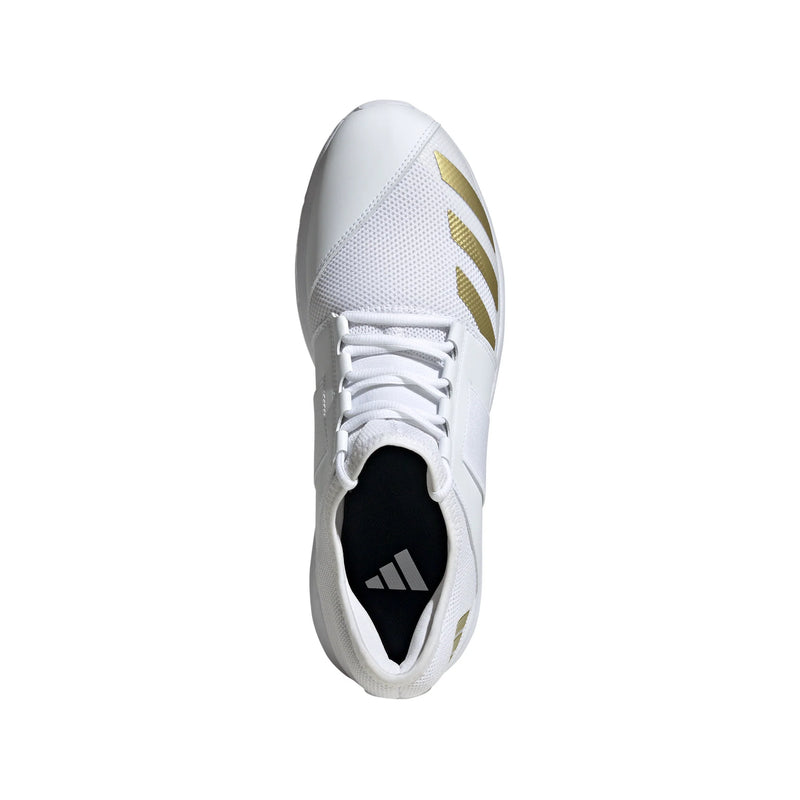 Adidas Howzat Apike Cricket Shoe - White/Gold/Red