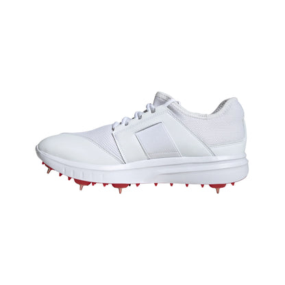 Adidas Howzat Spike Cricket Shoe - White/Gold/Red