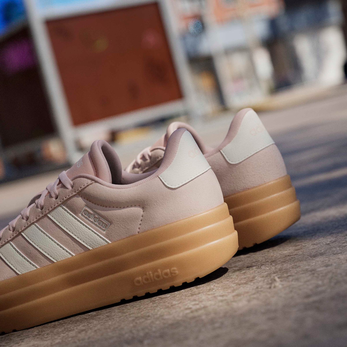 Adidas Womens VL Court Bold Shoes - Blush Pink/White