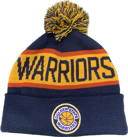 Mitchell & Ness NBA Team Pom Beanie - Golden State Warriors