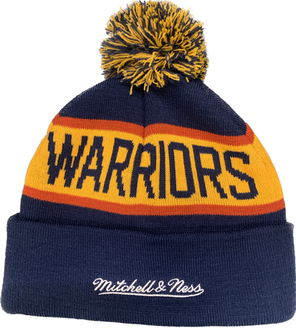 Mitchell & Ness NBA Team Pom Beanie - Golden State Warriors