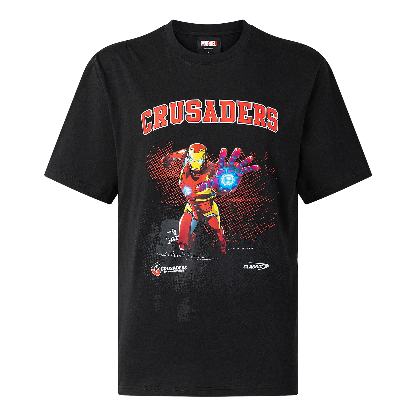 Classic Crusaders Adults Marvel Iron Man Tee