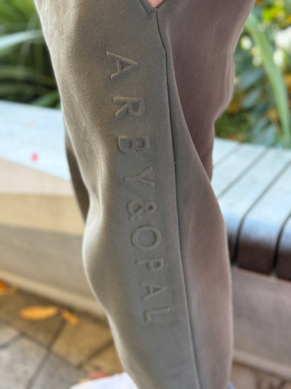 Arby & Opal Unisex Embossed Jogger - Charcoal
