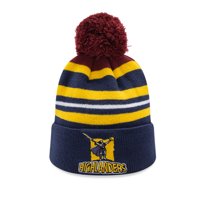 Classic Super Rugby Highlanders Pom Pom Beanie