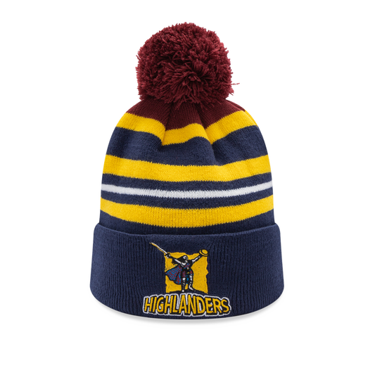 Classic Super Rugby Highlanders Pom Pom Beanie