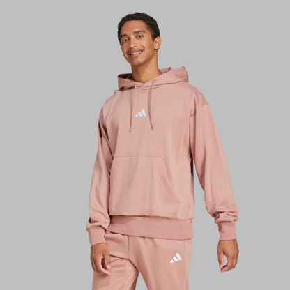 Adidas Mens Essentials Feelcozy Fleece Hoodie - Warm Clay