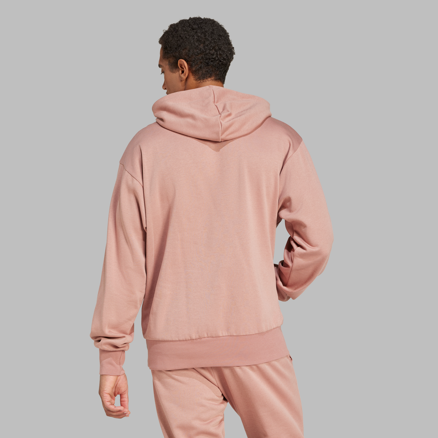 Adidas Mens Essentials Feelcozy Fleece Hoodie - Warm Clay