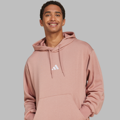Adidas Mens Essentials Feelcozy Fleece Hoodie - Warm Clay