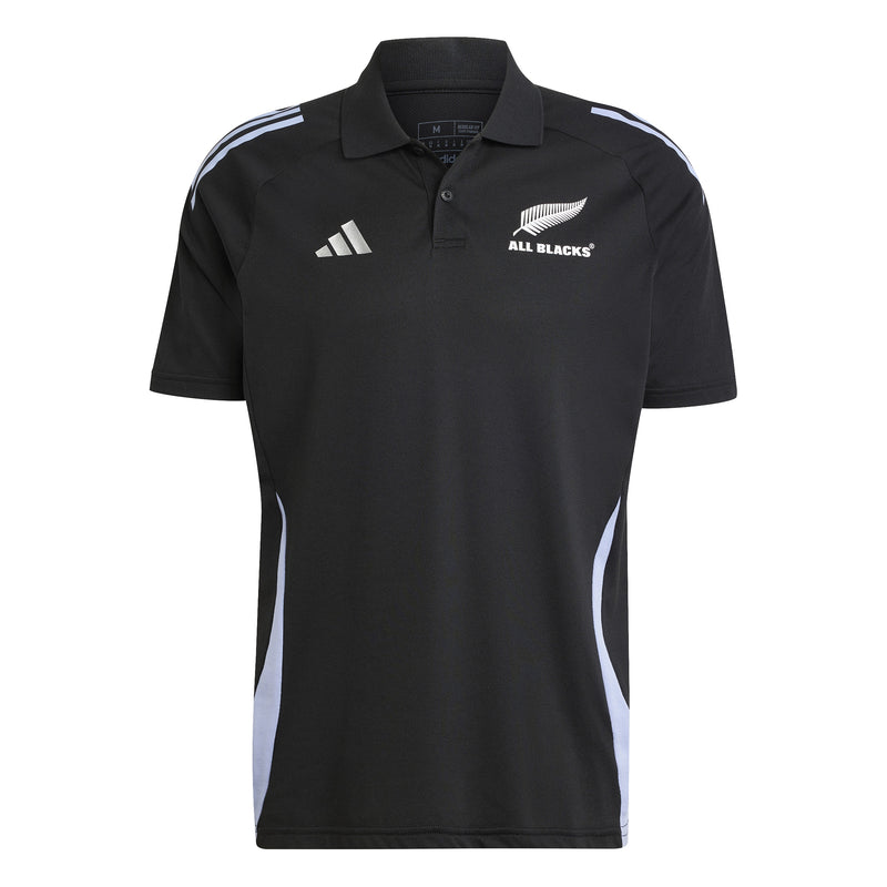 Adidas All Blacks Mens Short Sleeve Polo - Black/Blue Spark