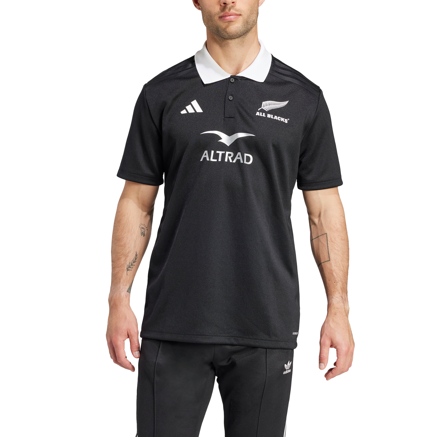 Adidas Mens All Blacks Rugby Home Supporters Polo