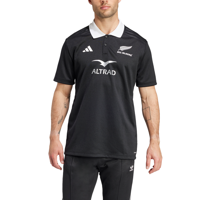 Adidas Mens All Blacks Rugby AEROREADY Short Sleeve Jersey