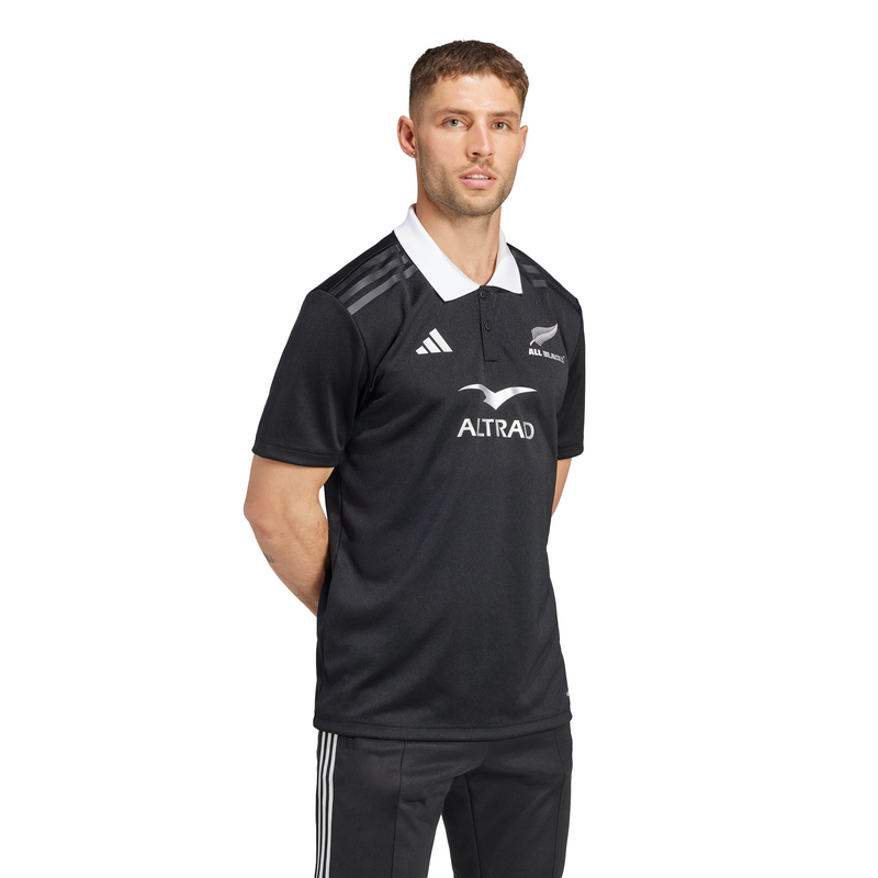 Adidas Mens All Blacks Rugby AEROREADY Short Sleeve Jersey