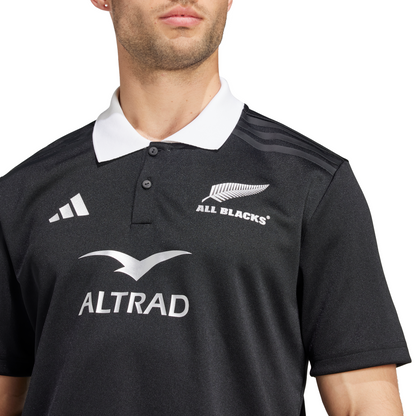 Adidas Mens All Blacks Rugby Home Supporters Polo