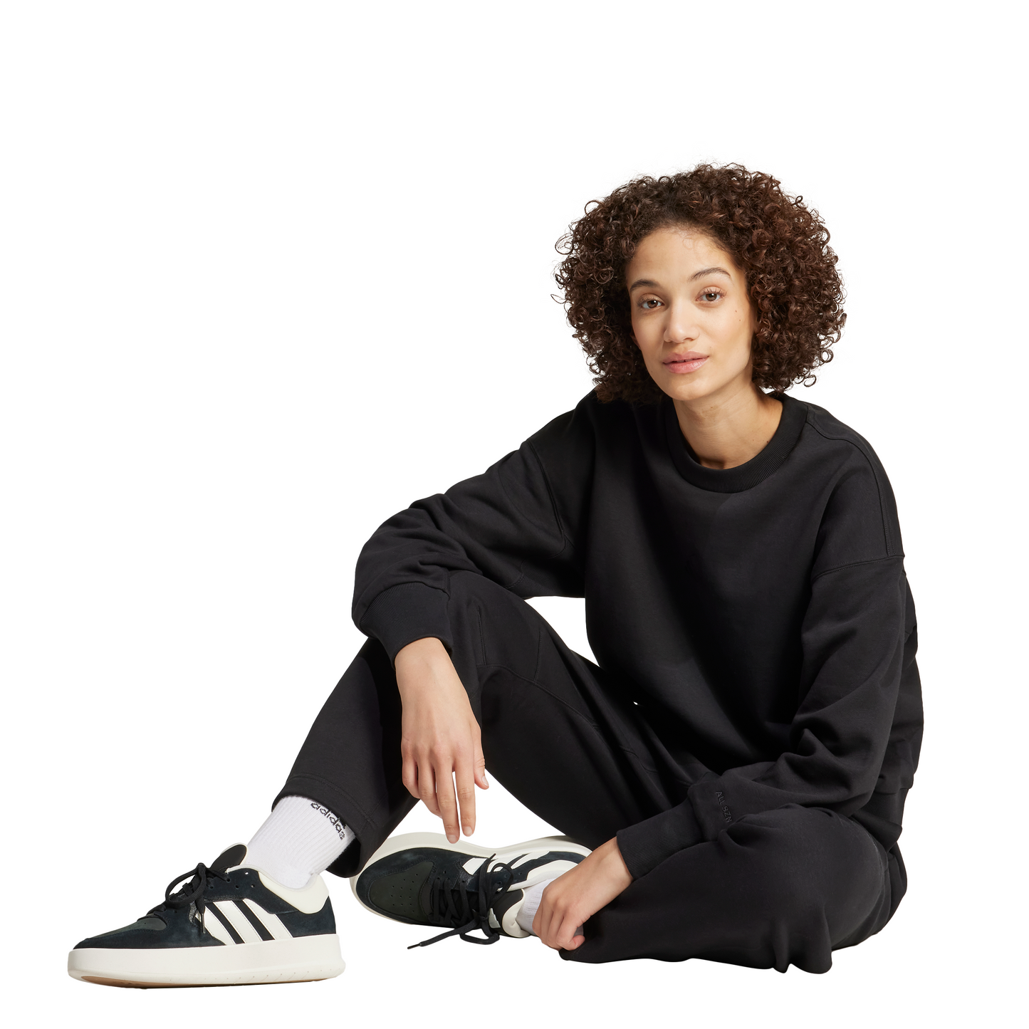 Adidas Womens ALL SZN Fleece Loose Sweatshirt