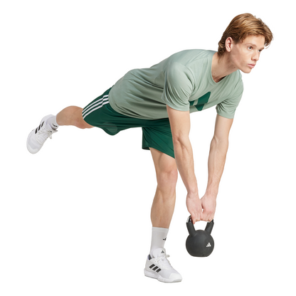 Adidas Mens Train Essentials Feelready Logo Training T-Shirt - Green