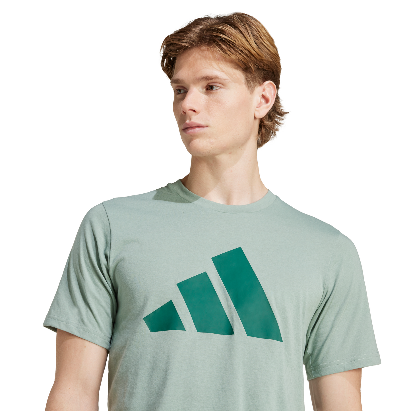 Adidas Mens Train Essentials Feelready Logo Training T-Shirt - Green