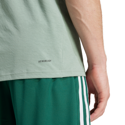 Adidas Mens Train Essentials Feelready Logo Training T-Shirt - Green