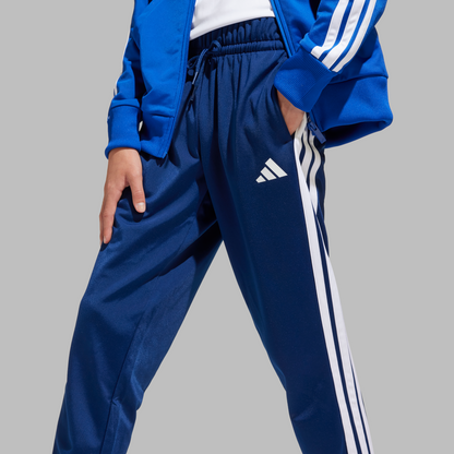 Adidas Kids Seasonal Essentials Tiberio 3-Stripes Tricot Track Suit - Royal Blue/White/Glow Blue