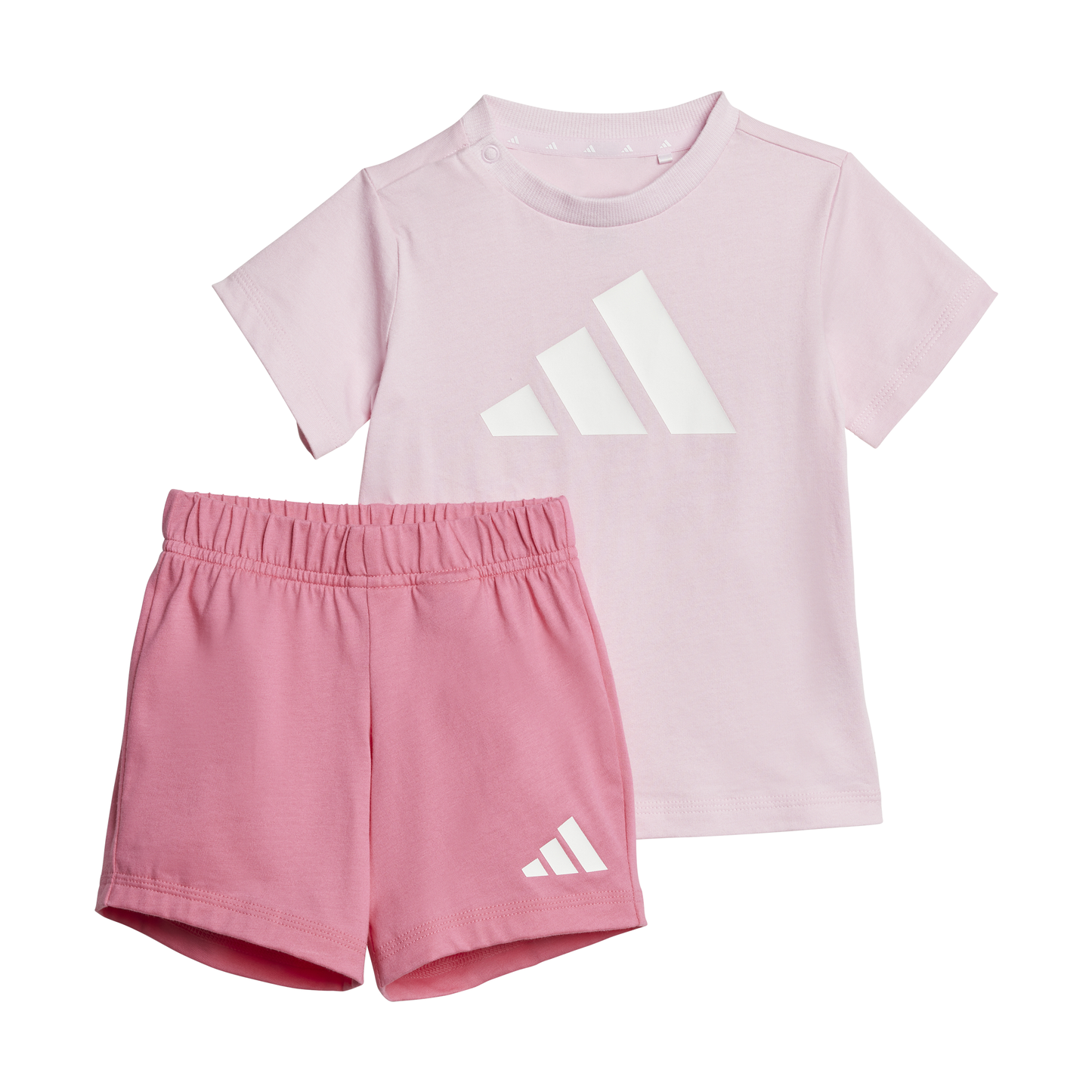 Adidas Infants Essentials Tee and Shorts Set - Pink/White