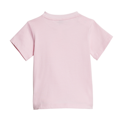 Adidas Infants Essentials Tee and Shorts Set - Pink/White