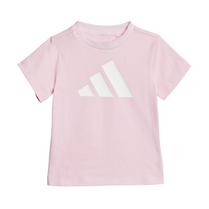 Adidas Infants Essentials Tee and Shorts Set - Pink/White