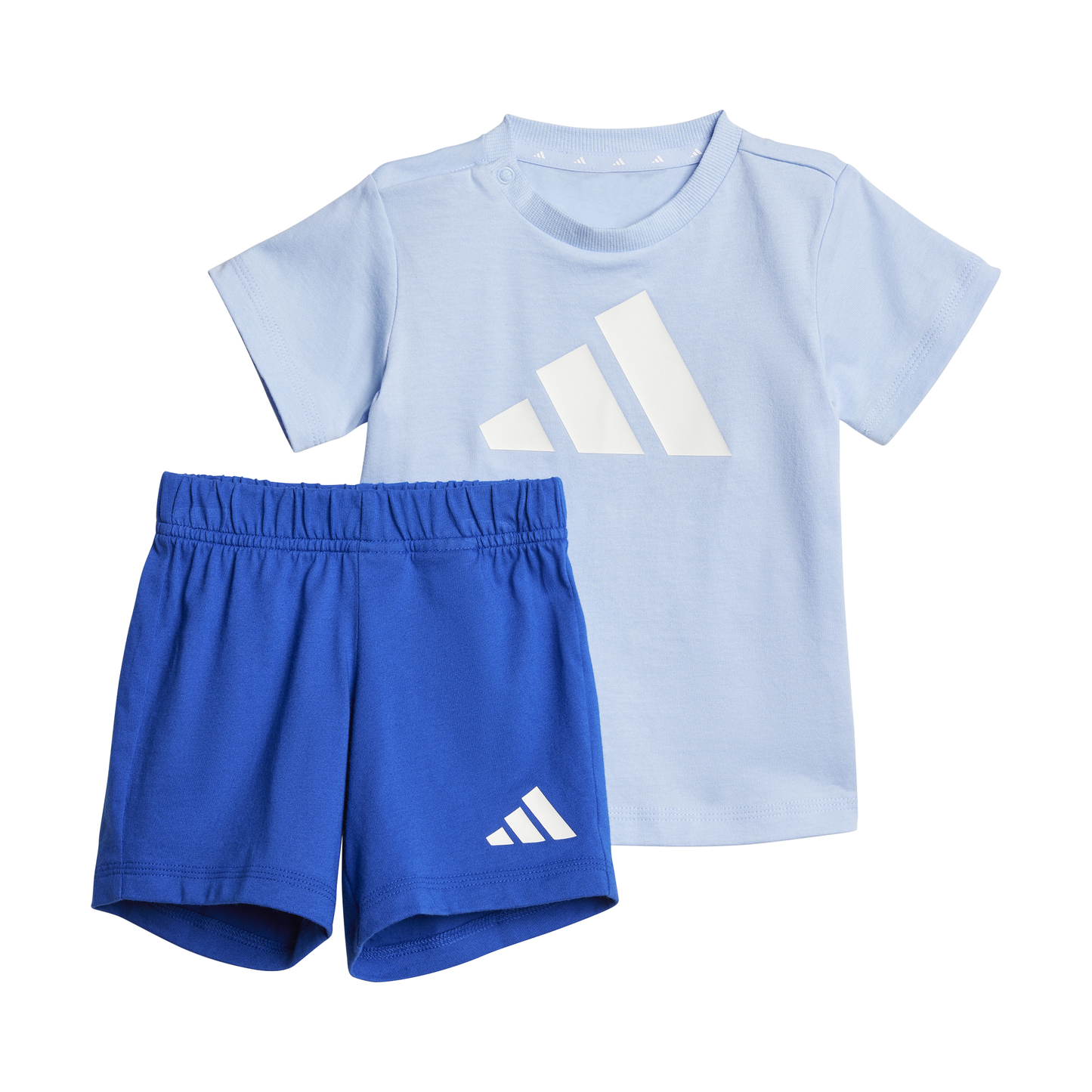 Adidas Little Kids Essentials Tee Set - Blue/White