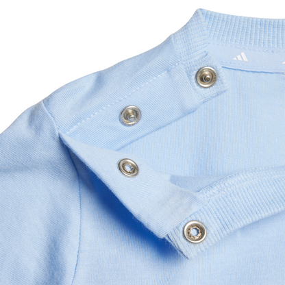 Adidas Little Kids Essentials Tee Set - Blue/White