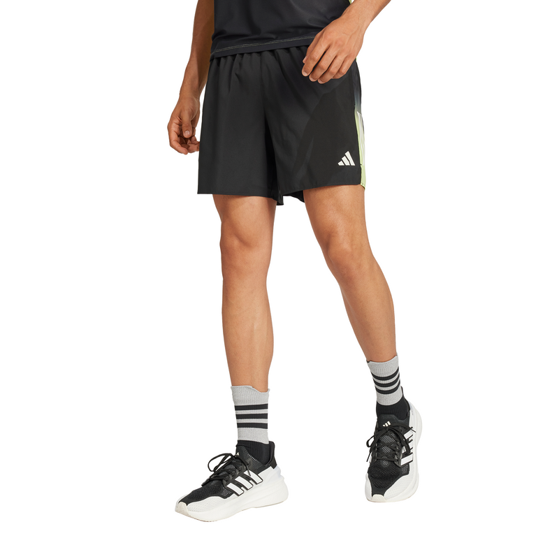 Adidas Mens Own the Run CLIMACOOL Colorblock Shorts - Black