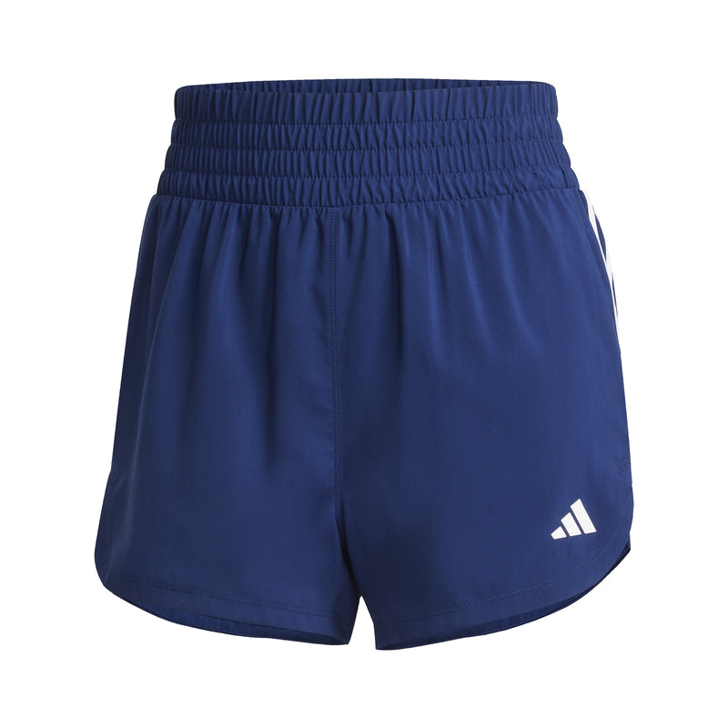 Adidas Mens Pacer Training 3-Stripes Woven High-Rise 5" Shorts - Dark Blue