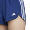 Adidas Mens Pacer Training 3-Stripes Woven High-Rise 5" Shorts - Dark Blue