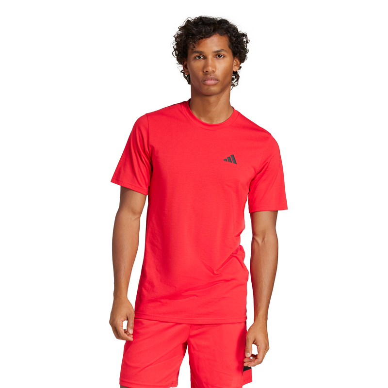 Adidas Mens Train Essentials Feelready Training T-Shirt - Pure Ruby