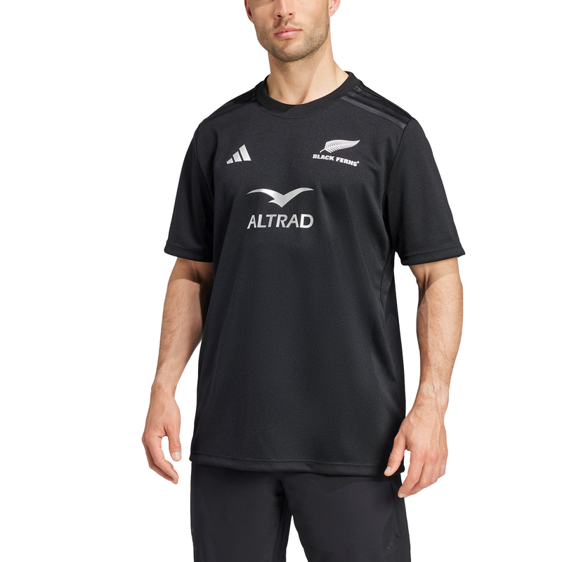 Adidas Mens Black Ferns Home Supporters Tee