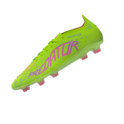 Adidas Predator Elite FG Boots - Lucid Lemon/Lucid Pink/Blue Fusion