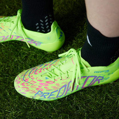 Adidas Predator Elite FG Boots - Lucid Lemon/Lucid Pink/Blue Fusion