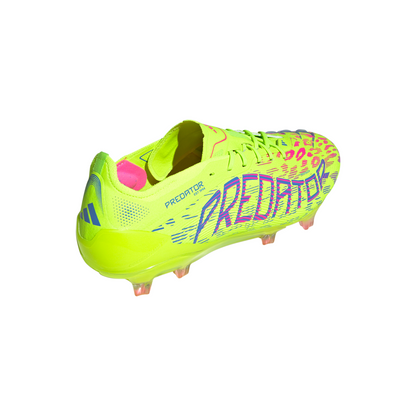 Adidas Predator Elite FG Boots - Lucid Lemon/Lucid Pink/Blue Fusion