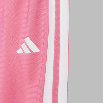 Adidas Kids Seasonal Essentials Tiberio 3-Stripes Tricot Track Suit - True Pink/White/Pink Fusion