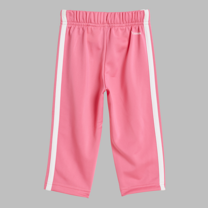 Adidas Kids Seasonal Essentials Tiberio 3-Stripes Tricot Track Suit - True Pink/White/Pink Fusion