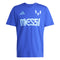 Adidas Mens Messi Name and Number Graphic T-Shirt - Blue