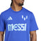 Adidas Mens Messi Name and Number Graphic T-Shirt - Blue