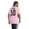 Adidas Mens Messi Name and Number Graphic T-Shirt - Pink