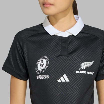 Adidas Womens Black Ferns Rugby World Cup Home Jersey