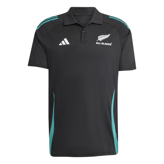 Adidas Mens All Blacks Training Polo Shirt - Black/Teal