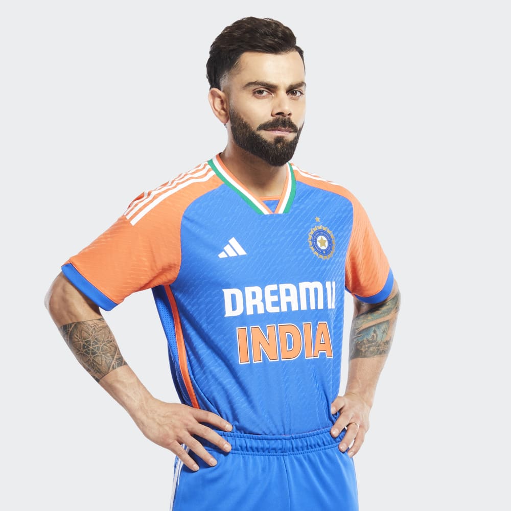 Adidas Mens India Cricket T20I Jersey