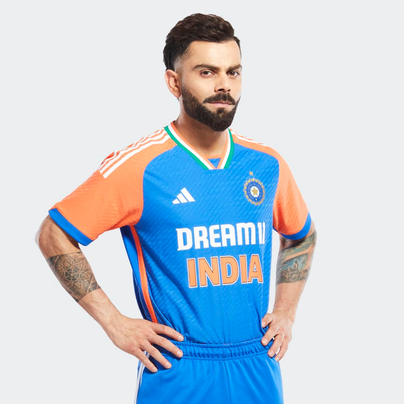 Adidas Mens India Cricket T20I Jersey