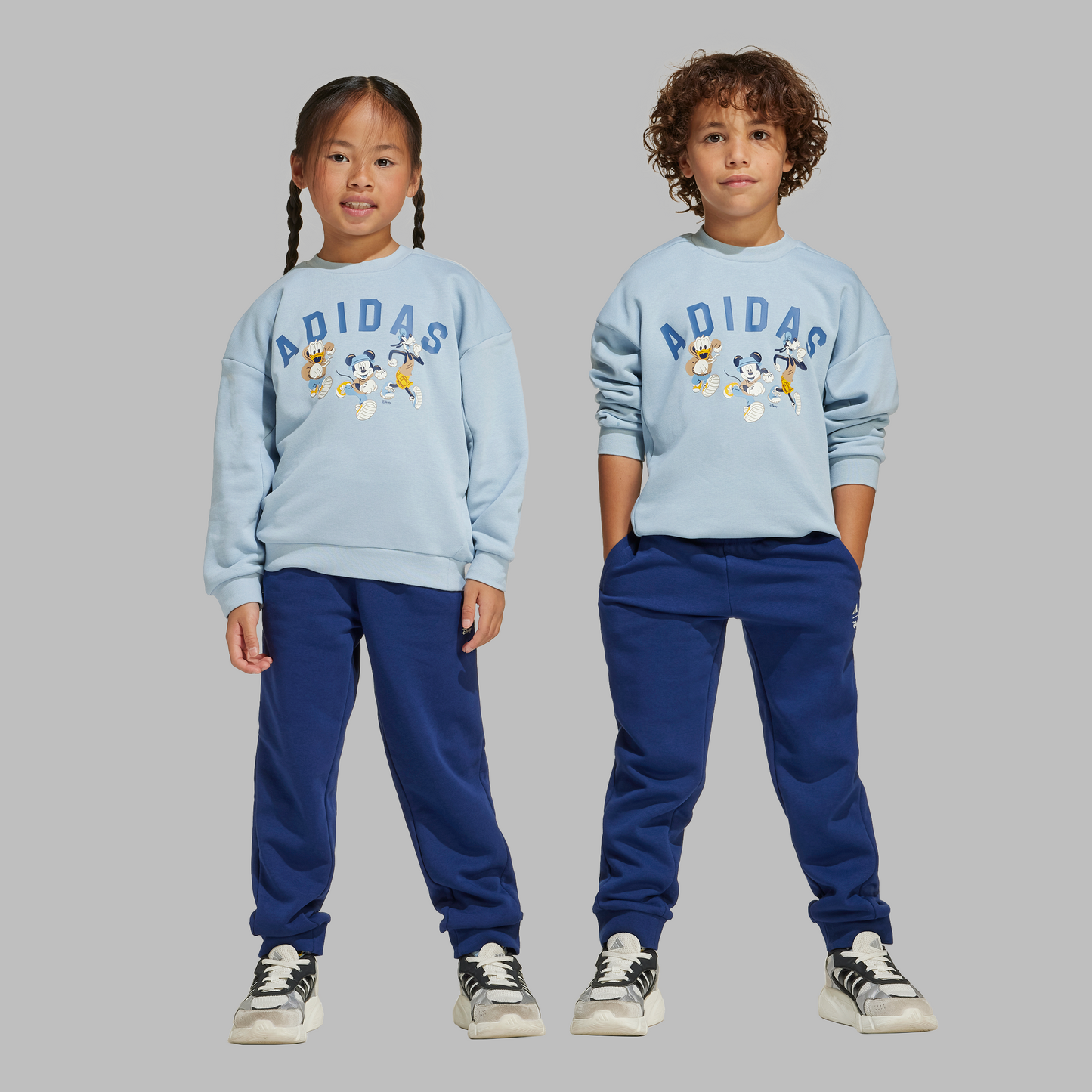 Adidas Little Kids Disney Mickey Mouse Sweatshirt/Jogger Set - Blue
