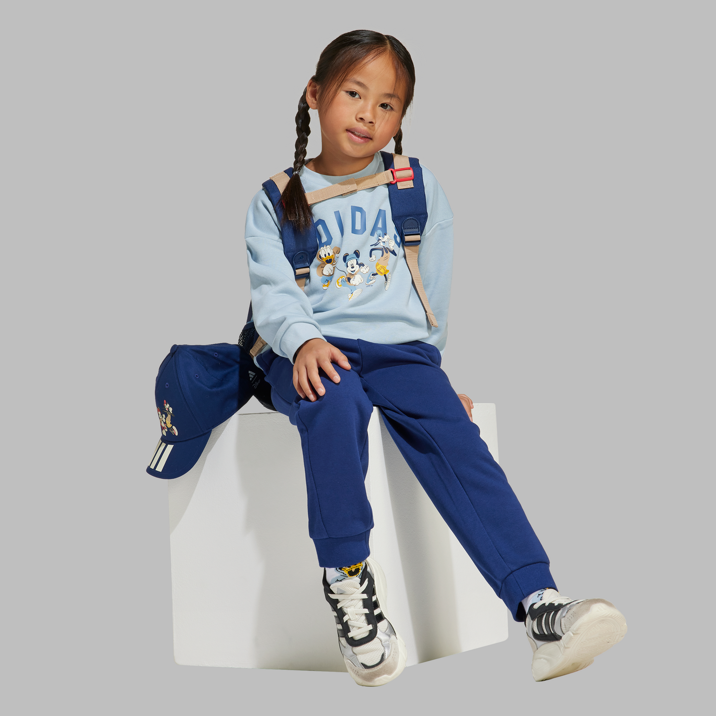 Adidas Little Kids Disney Mickey Mouse Sweatshirt/Jogger Set - Blue
