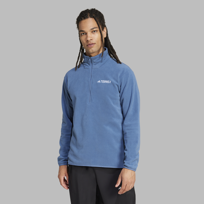 Adidas Mens Multi Essentials 1/2 Zip Fleece Jacket - Wonder Steel